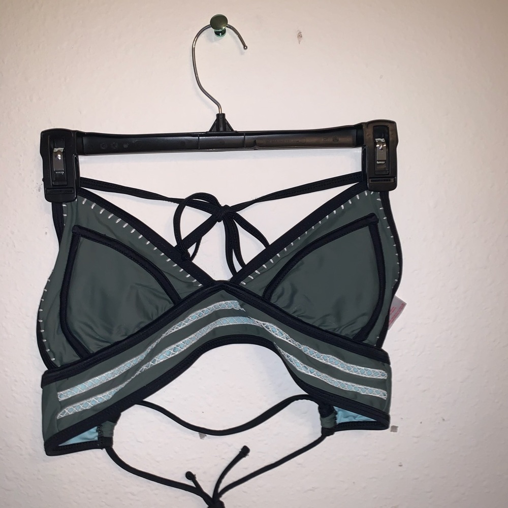 Green bikini top